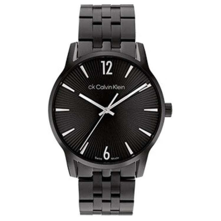 CALVIN KLEIN Wrist Watches Quartz Movement Steel Strap 40mm Black Dial Men's Watches