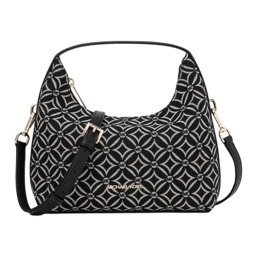 MICHAEL KORS Jacquard Crossbody One Shoulder Handbag Small Women's Black