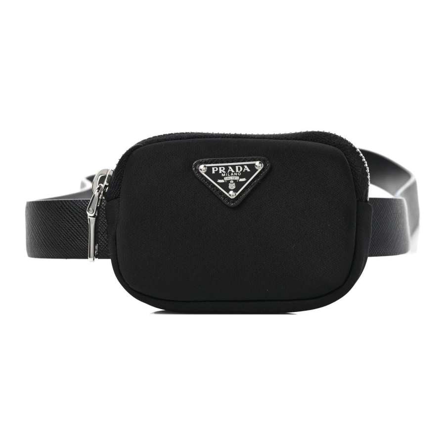 PRADA PRADA Nylon Fanny Pack Men's Black