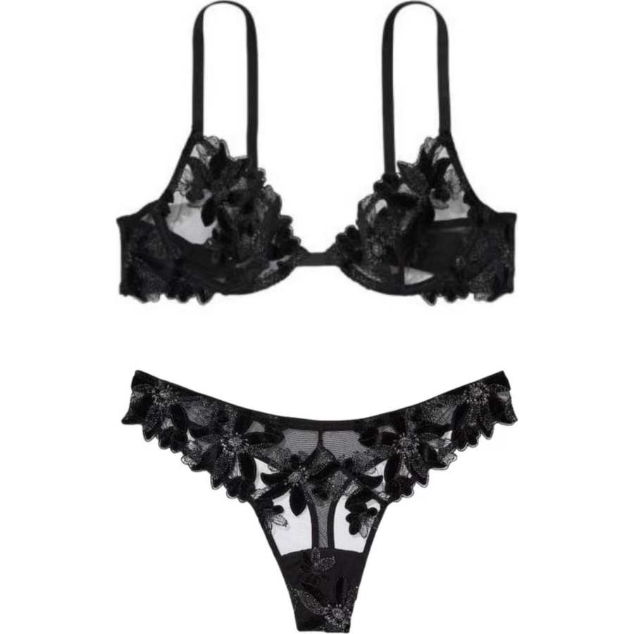 Victoria's Secret Underwear Set Women's Black