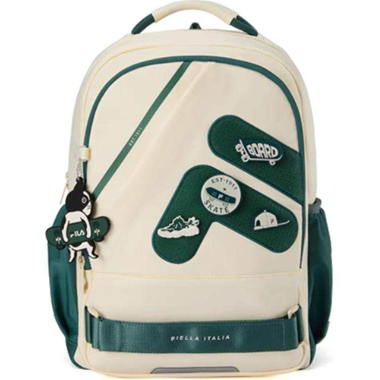 FILA KIDS Nylon Kids Bag Regular Kids' Cheese White
