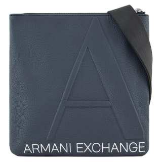 ARMANI EXCHANGEAE Polyester Shoulder Bag, Crossbody Bag Men's Navy Blue