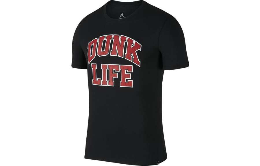 Jordan Jordan T Shirts Unisex Black Crew Neck Moderate Straight Fit