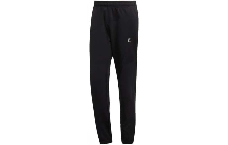 Adidas Originals Knitted Sweatpants Men's Black Moderate Cuffed Pants