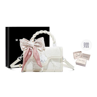 MACKJANICE Denim Canvas Shoulder Bag, Crossbody Bag Women's White