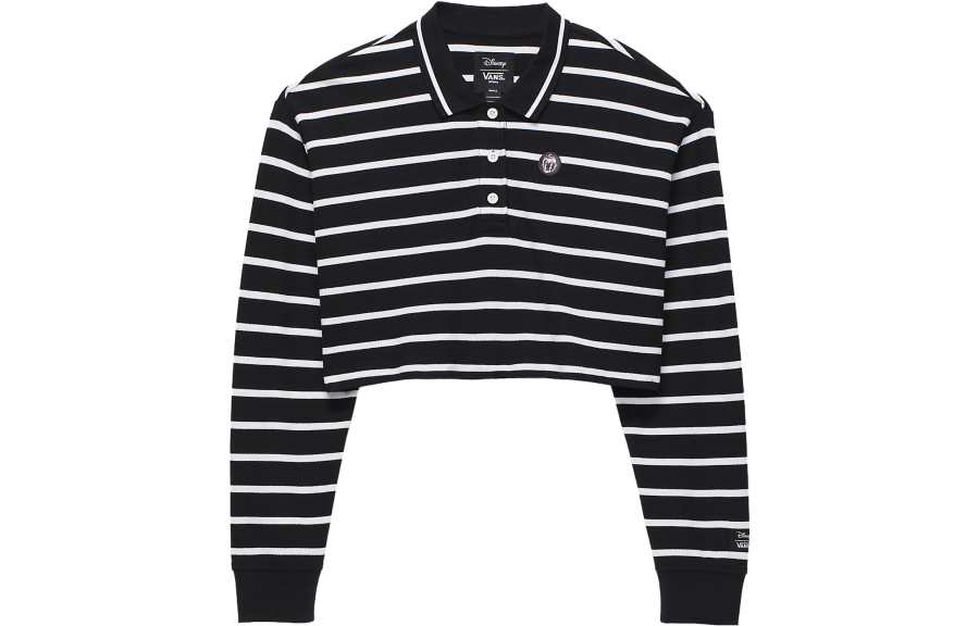 Vans X Disney Polo Shirt Women's Black White