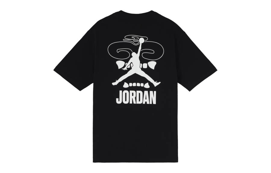 Jordan Jordan T Shirts Unisex Black Crew Neck Moderate Straight Fit