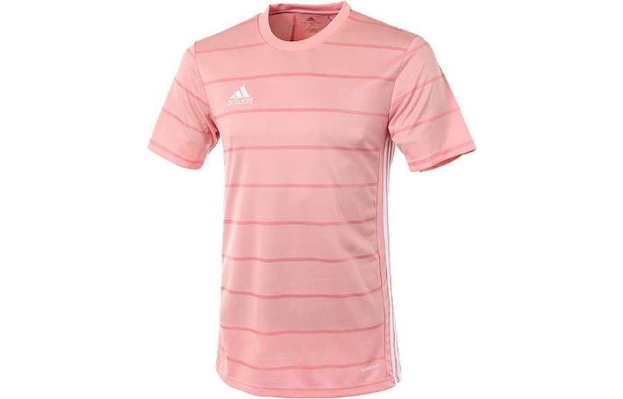 Adidas Adidas T Shirts Men's Pink Crew Neck Moderate Straight Fit