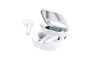 AIGO T23 Battery Display, Bluetooth, Touch Control, Sports, Gaming, Running, Wireless Half In ear Headphones
