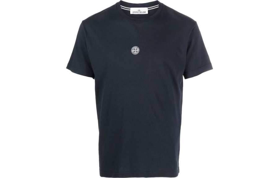 STONE ISLAND T Shirts Men's Blue Crew Neck Moderate