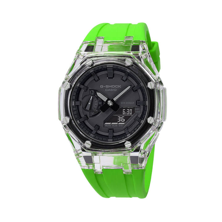 CASIO CASIO Unisex Liquid Crystal/Analog Dual Display Series Black Watch