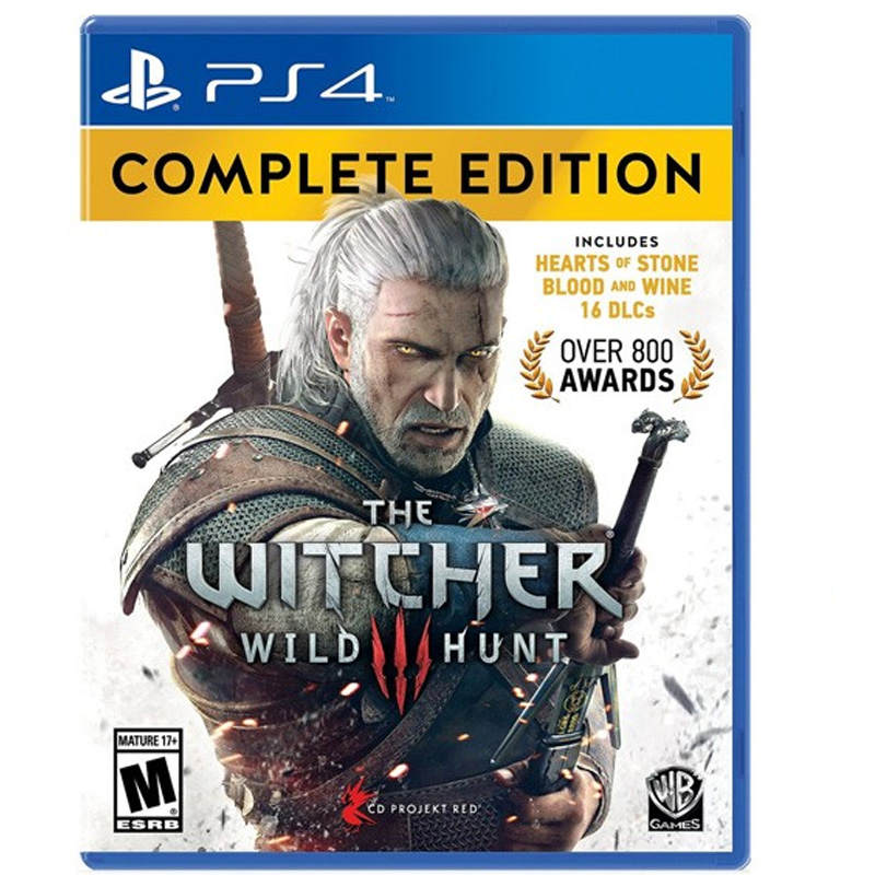 PlayStation PlayStation PS4 The Witcher 3 Wild Hunt Game Software PS4 Cartridge