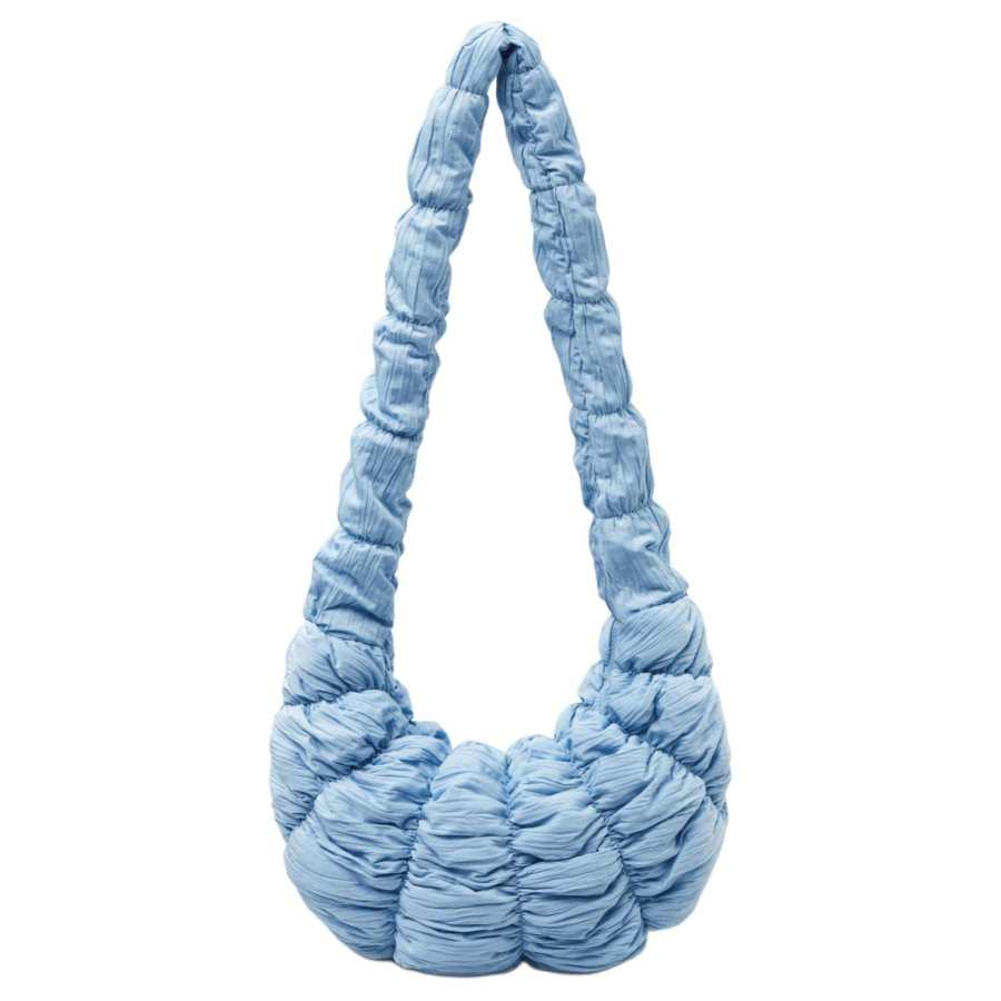 COS Polyester Croissant Bag, Handbag, Shoulder Bag, Crossbody Bag Regular Women's Light Blue