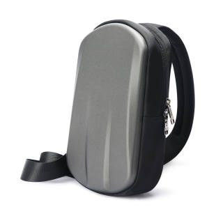 BOPAI Microfiber Synthetic Leather Sling Bag Men's Black