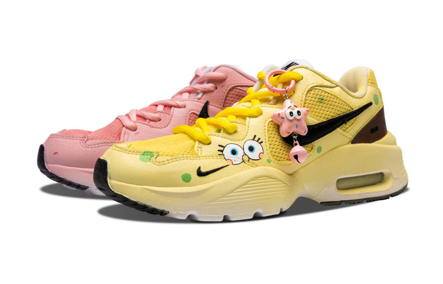 Nike Nike Air Max Fusion Low top Running Shoes Women's Yellow Pink