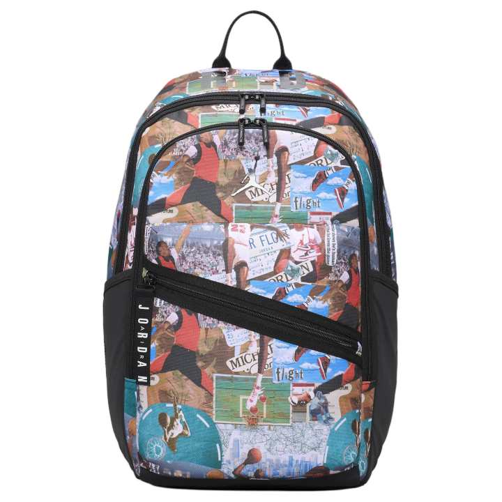 Nike Nike Polyester Backpack Unisex Black & Multicolor