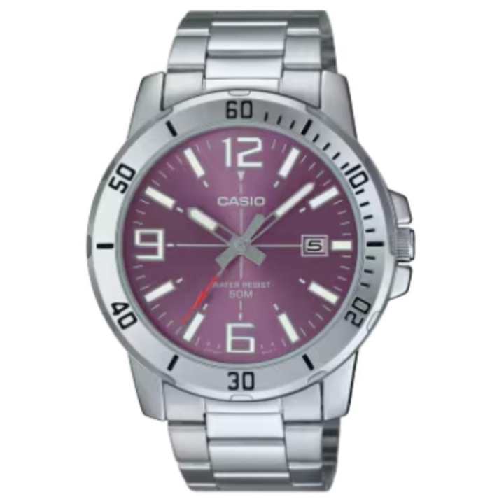CASIO CASIO Men Standard Series Purple Watch MTP-VD01D-6BV
