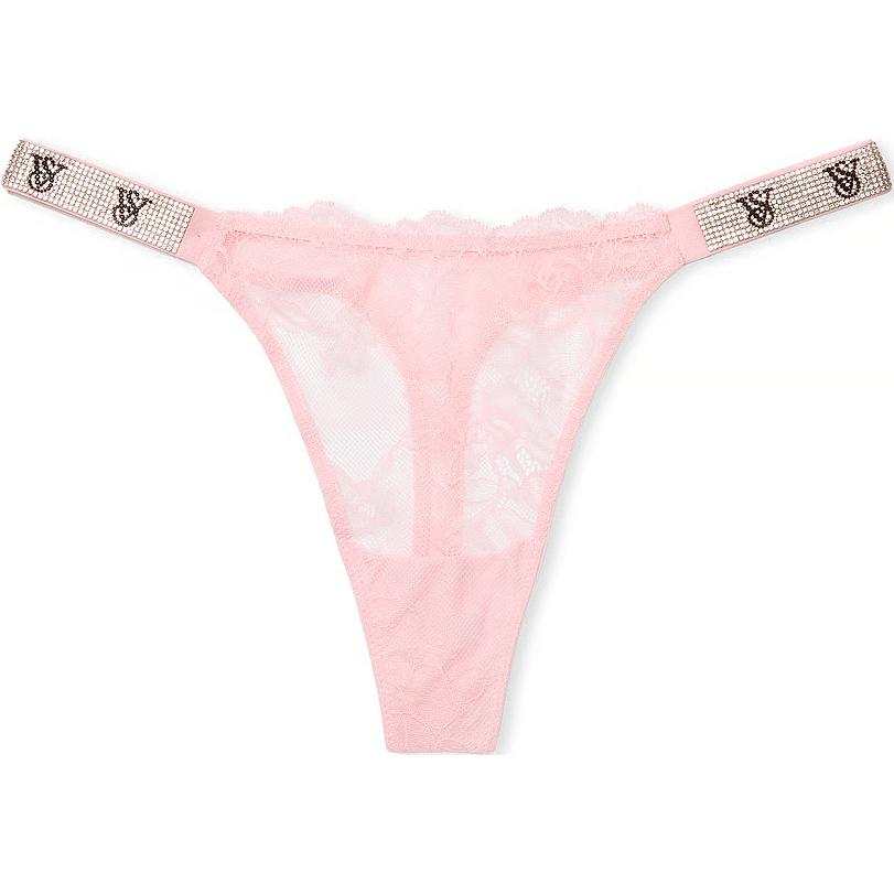 Victoria's Secret Very Sexy Shine Strap Rose Lace Thong Panty/P B Thong Women's 1 Pack Pink