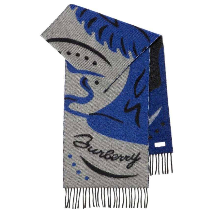 Burberry Mirrored Horse cashmere scarf