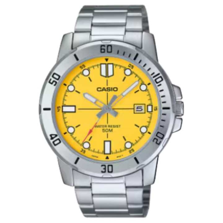 CASIO CASIO Men Standard Series Yellow Watch MTP-VD01D-9EV