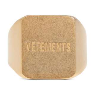 Vetements Logo Engraved Ring