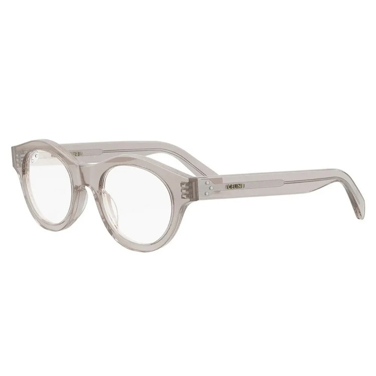 CELINE CELINE Acetate Round Eyeglass Frames Women's Gray