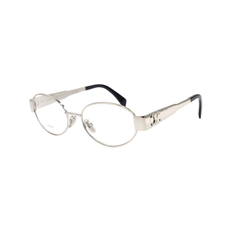 CELINE CELINE Oval Eyeglass Frames Women's Silver