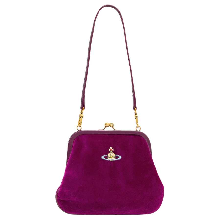 Vivienne Westwood Cotton Handbag, Shoulder Bag Women's Purple
