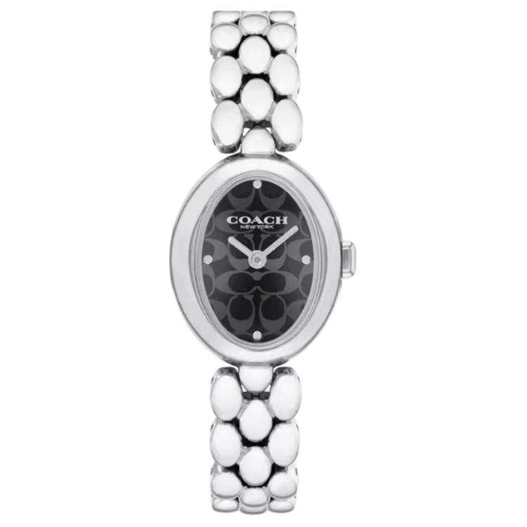 COACH Wrist Watches Quartz Movement Steel Strap 22.5mm Black Dial Women's Watch