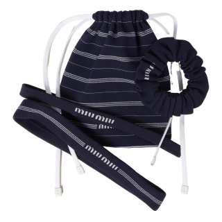 MIU MIU Fabric Hair Accessories Women's Blue