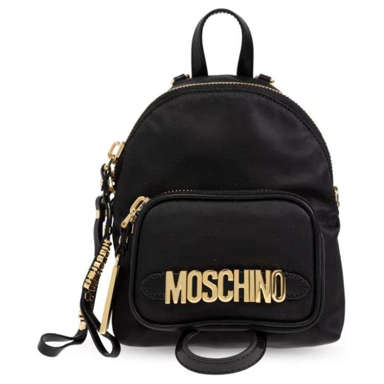 MOSCHINO Cotton Backpack Women's Black