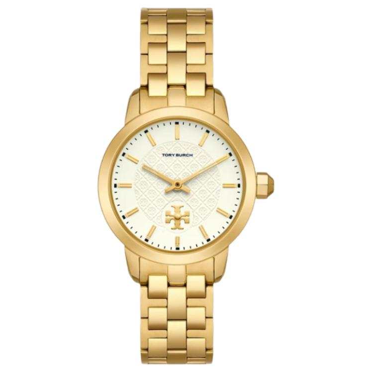 TORY BURCH Wrist Watches Quartz Movement Stainless Steel Strap 34mm White Dial Women's Watch 30m Water Resistant