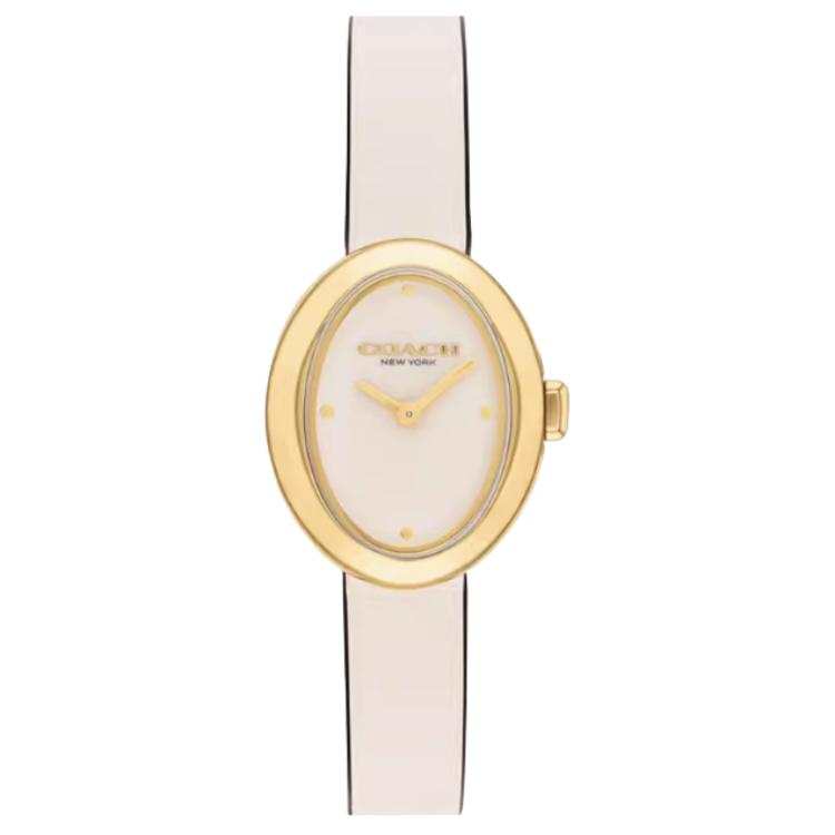 COACH Wrist Watches Quartz Movement Leather Strap 22.5mm Pink Watch Dial Women's Watch