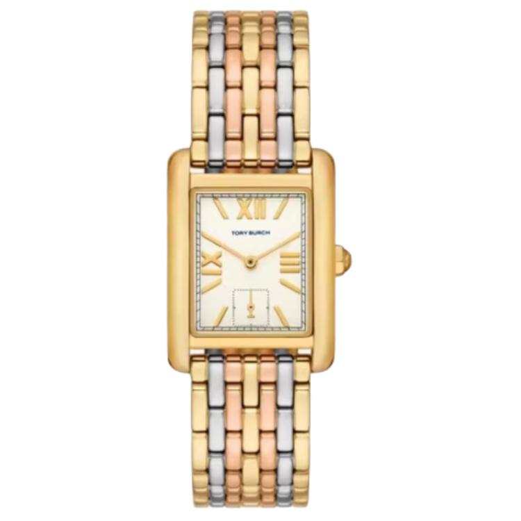 TORY BURCH ELEARNOR Wrist Watches Quartz Movement Stainless Steel Strap 25mm White Dial Women's Watch