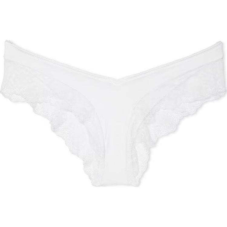 Victoria's Secret Very Sexy Strappy Hardware Cheeky Panty/Vs White Briefs Women's 1 Pack White