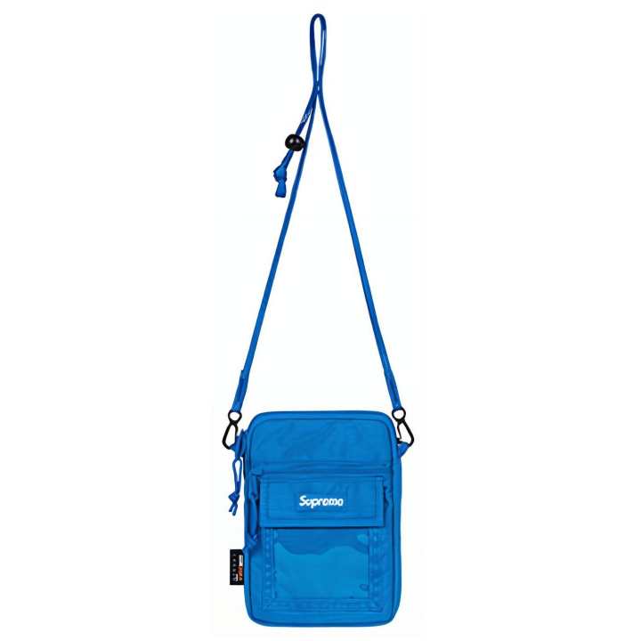 Supreme Supreme SS19 Canvas Shoulder Bag, Crossbody Bag Regular Unisex Blue