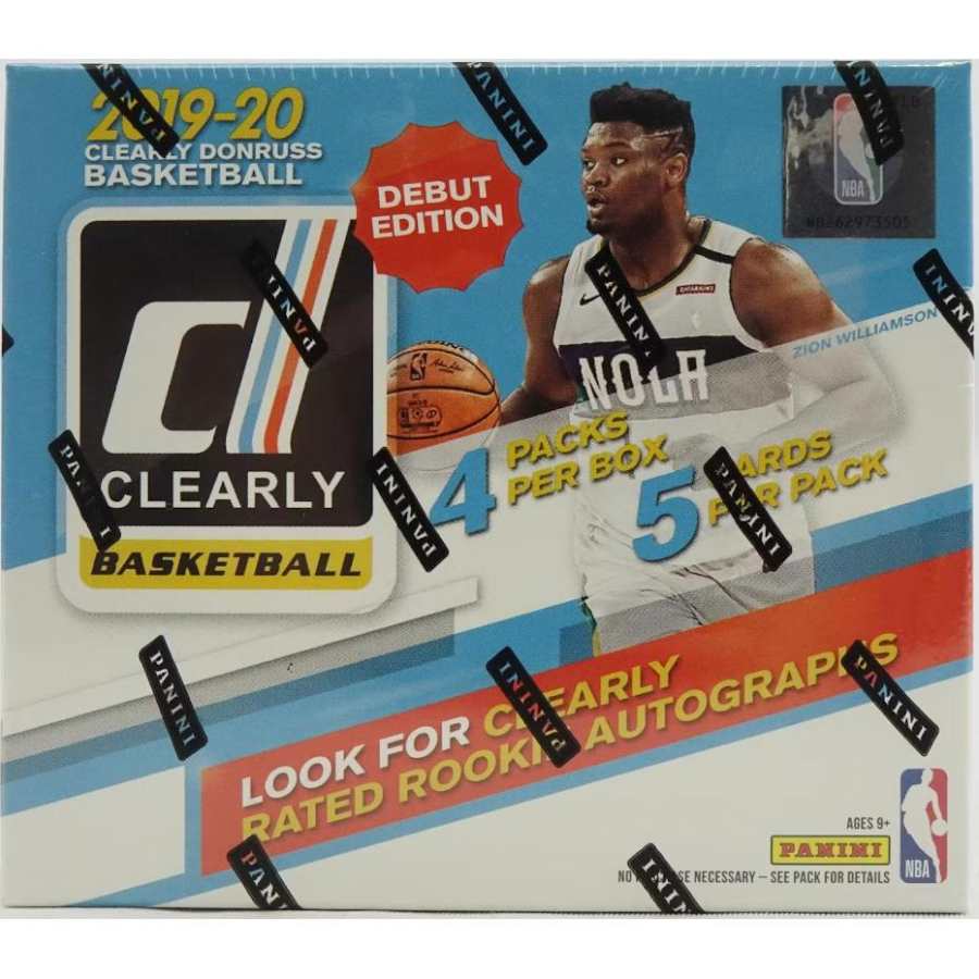 PANINI 2019/20 Panini Clearly Durex Donruss Basketball Hobby Single Box Sports Cards Full Box