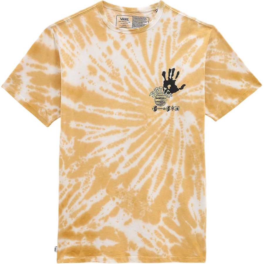 Vans X ZION WRIGHT Off THE WALL T Shirts Unisex Orange Crew Neck Moderate Straight Fit