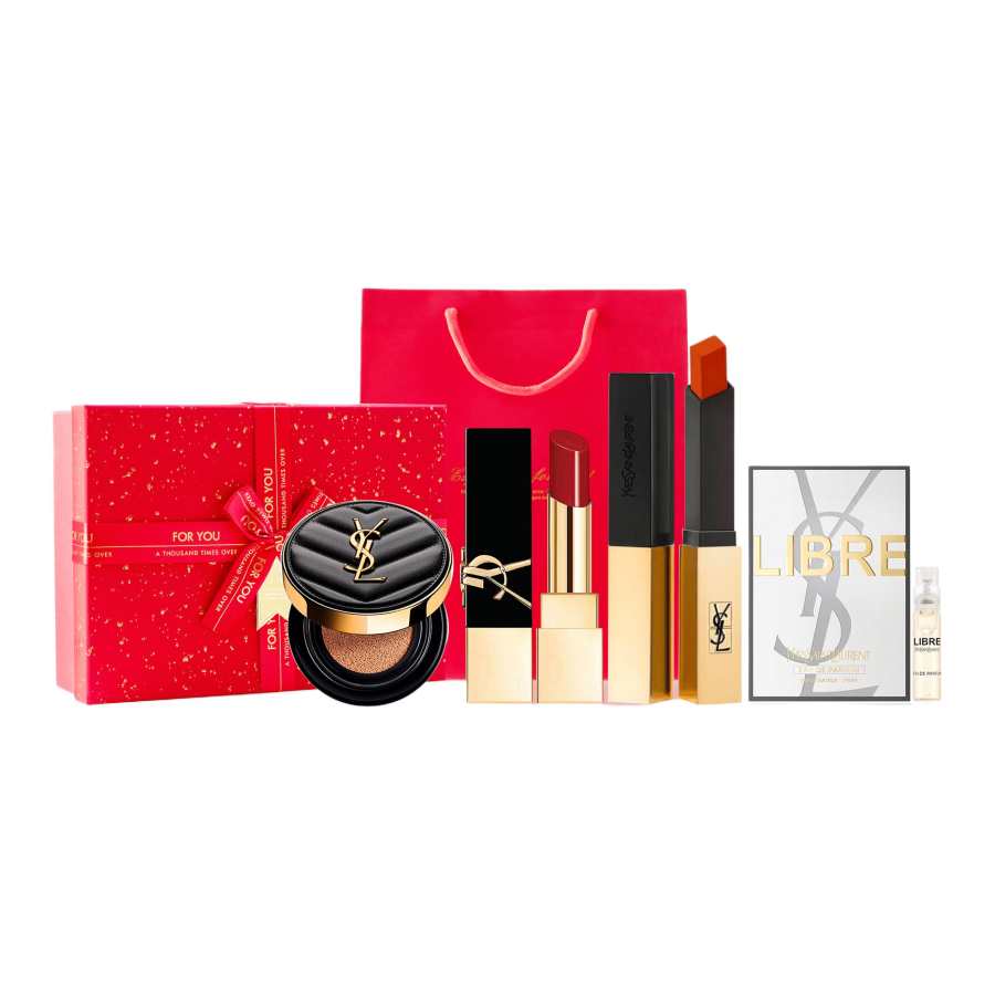 SAINT LAURENT Goddess Beloved Gift Set Makeup Sets Easy to Blend Cleaning Velvet Satin Natural Matte Finish