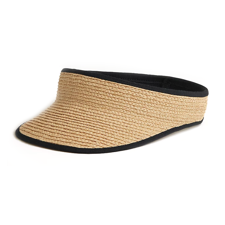 HERMES HERMES Raffia Sun Protection Hats Men's Brown