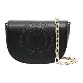 VERSACE JEANS COUTURE Polyester Shoulder Bag, Crossbody Bag Women's Black