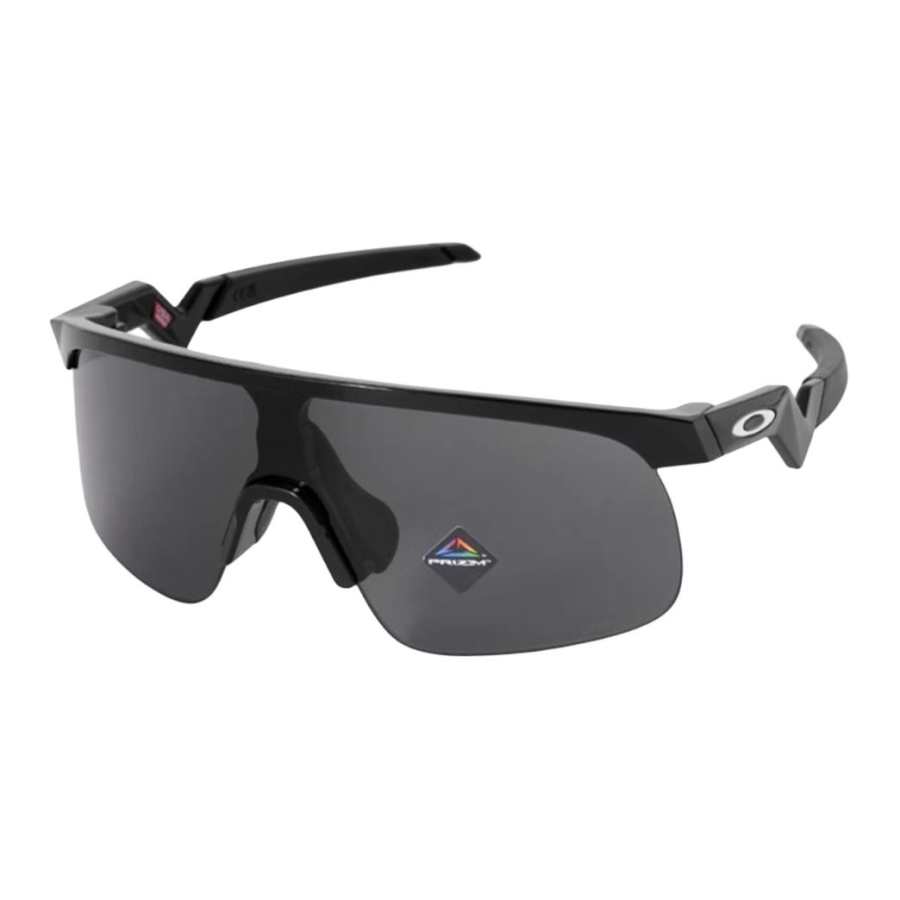 Oakley Oakley Injection Molded Plate Frame Irregular Shape Sunglasses Unisex Black