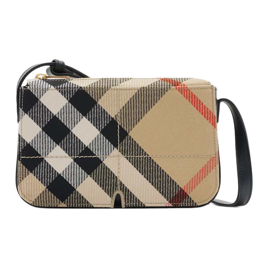 Burberry Cotton Blend Shoulder Bag, Crossbody Bag Women's Sand