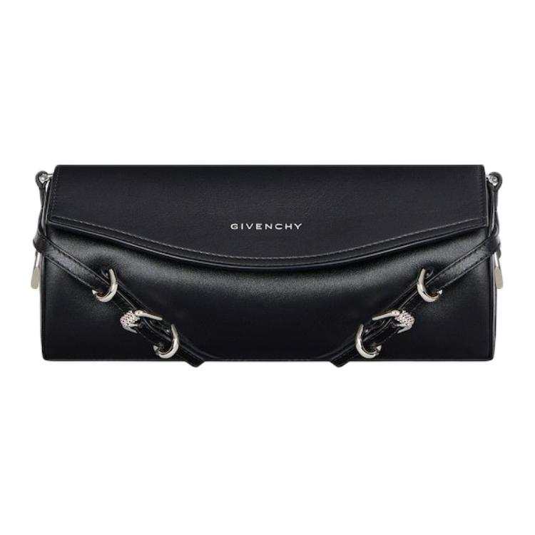 Givenchy Voyou Grain Bright Calfskin Crossbody Bags Men's Black