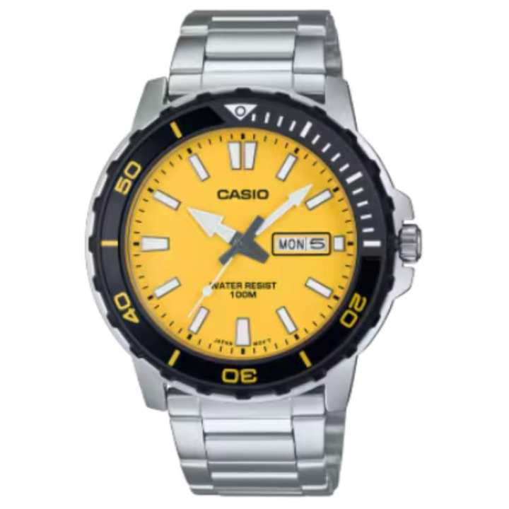 CASIO CASIO Men Orange Watch MTD-125D-9AVDF