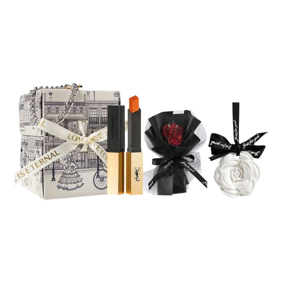 SAINT LAURENT Black Angel Box Lipsticks Easy to Blend Long Lasting No Transfer Complexion