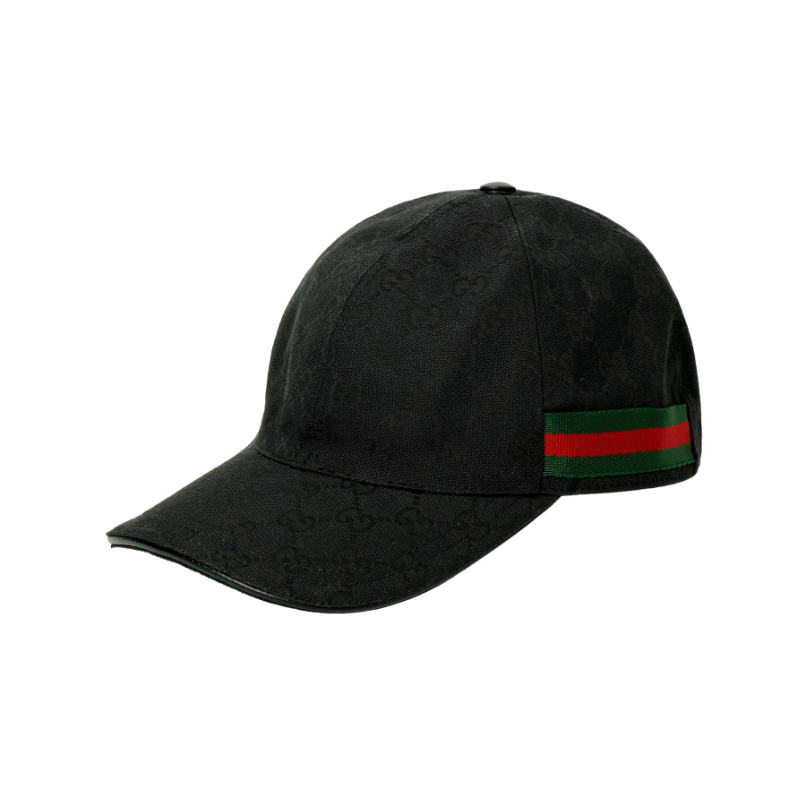 GUCCI GUCCI GG Canvas Baseball Caps Men's Black