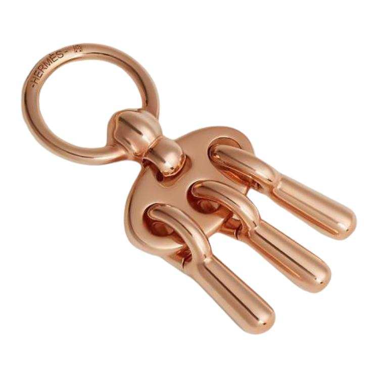 HERMES Rose Gold Plated Brass Accessories Unisex Rose Gold