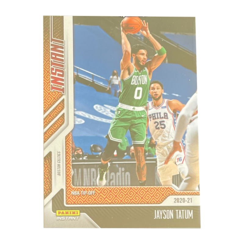 PANINI Instant Celtics, Moment, Jason Tatum, Duck 55 Of 88 Original Sealed Clip, Player Cards, Card Collection Pass