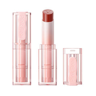 Pink Bear Milk Jelly Lip Care Serums Lipsticks Glossy Natural Long Lasting Hydration, Transfer Proof Moisture 2.8g